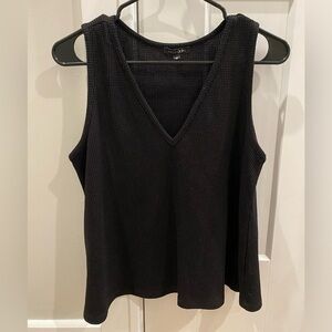Women's Black V-Neck Tank Top